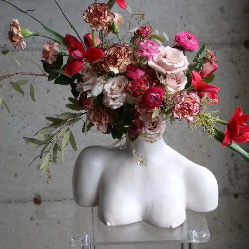 Breast Friend Vase (Matte White)
