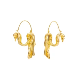 Dangling Drape Earrings (Gold)