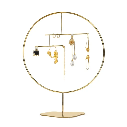 Dangling Drape Earrings (Gold)
