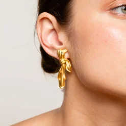 Gilded Cloth Earrings (Gold)