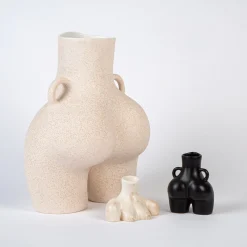 Love Handles Vase (Speckled Beige)