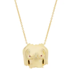 Rubies Boobies Necklace (Sanded)