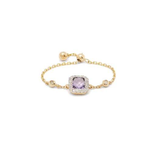 Square Amethyst Ring