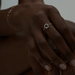 Square Amethyst Ring