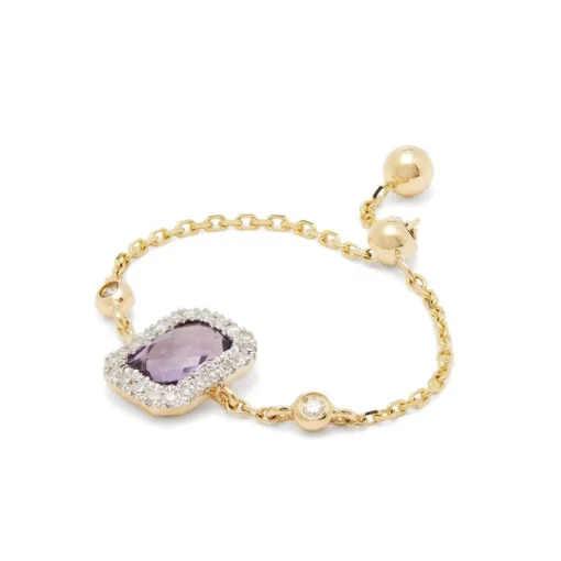Square Amethyst Ring