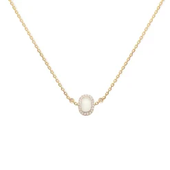 Square Opal Necklace