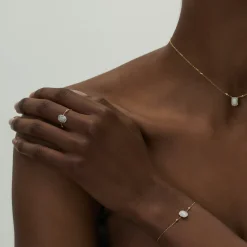 Square Opal Ring