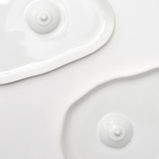 Tatas Plates (High-Shine White)