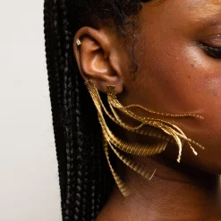 Thin Fil D'Or Earrings
