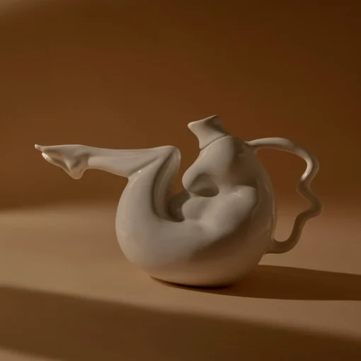 Tit-Tea Pot (High-Shine White)