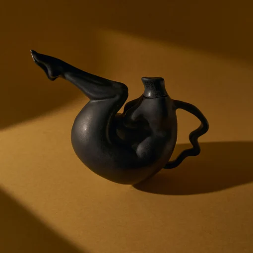 Tit-Tea Pot (Matte Mottled Black)